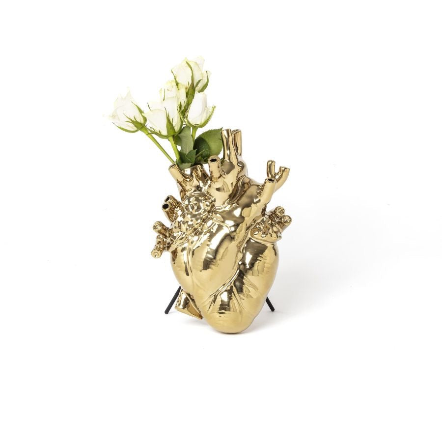 Amor en flor dorado - SELETTI